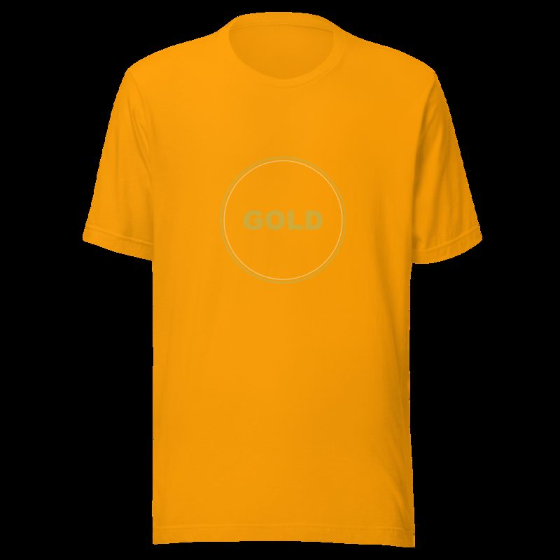 Gold For Real Badge Tee Gold