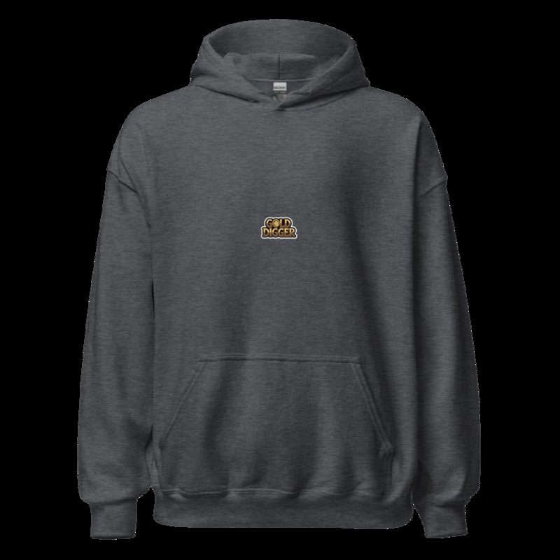 Gold For Real Gold Digger Hoodie Dark Heather
