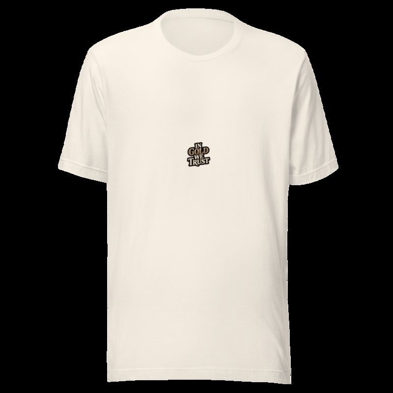 Gold For Real In Gold We Trust Tee Vintage White